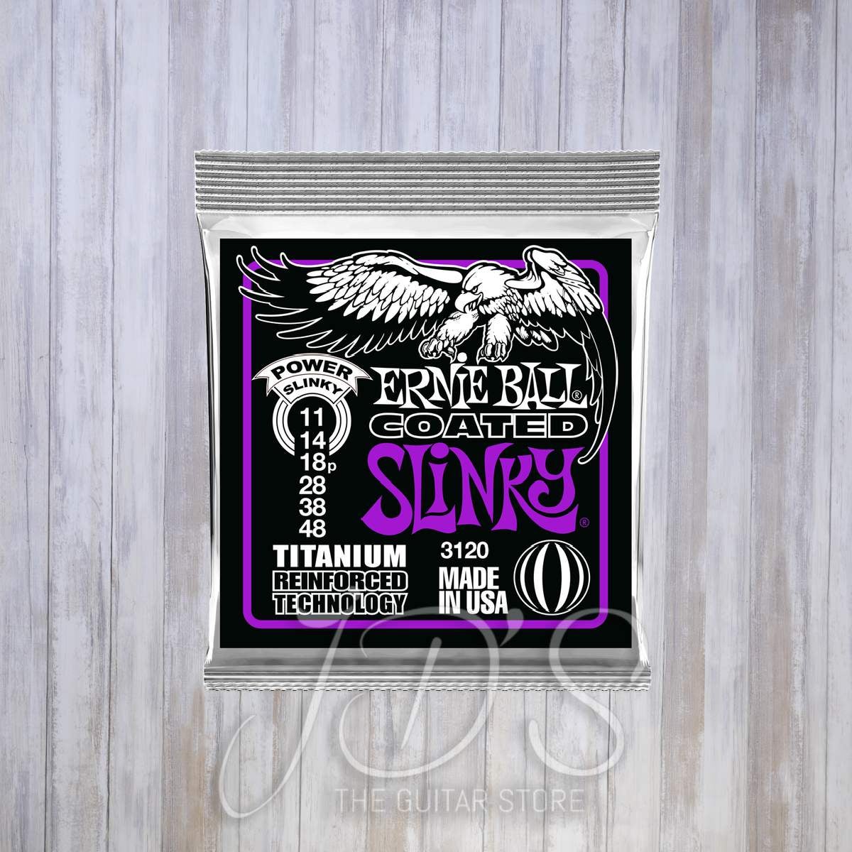 Ernie Ball Coated Power Slinky Electric Guitar Strings 3120 New