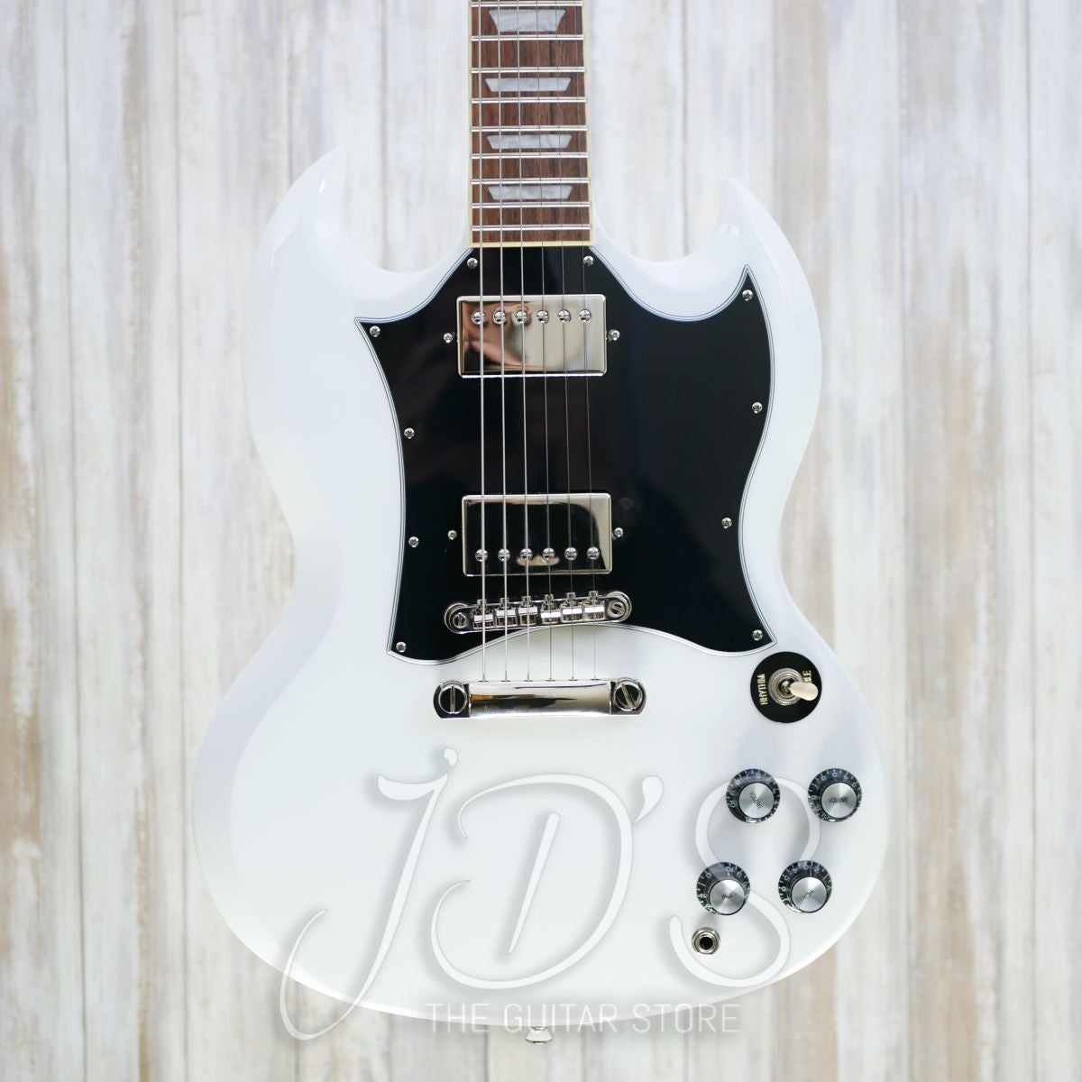epiphone sg white 3 pickups