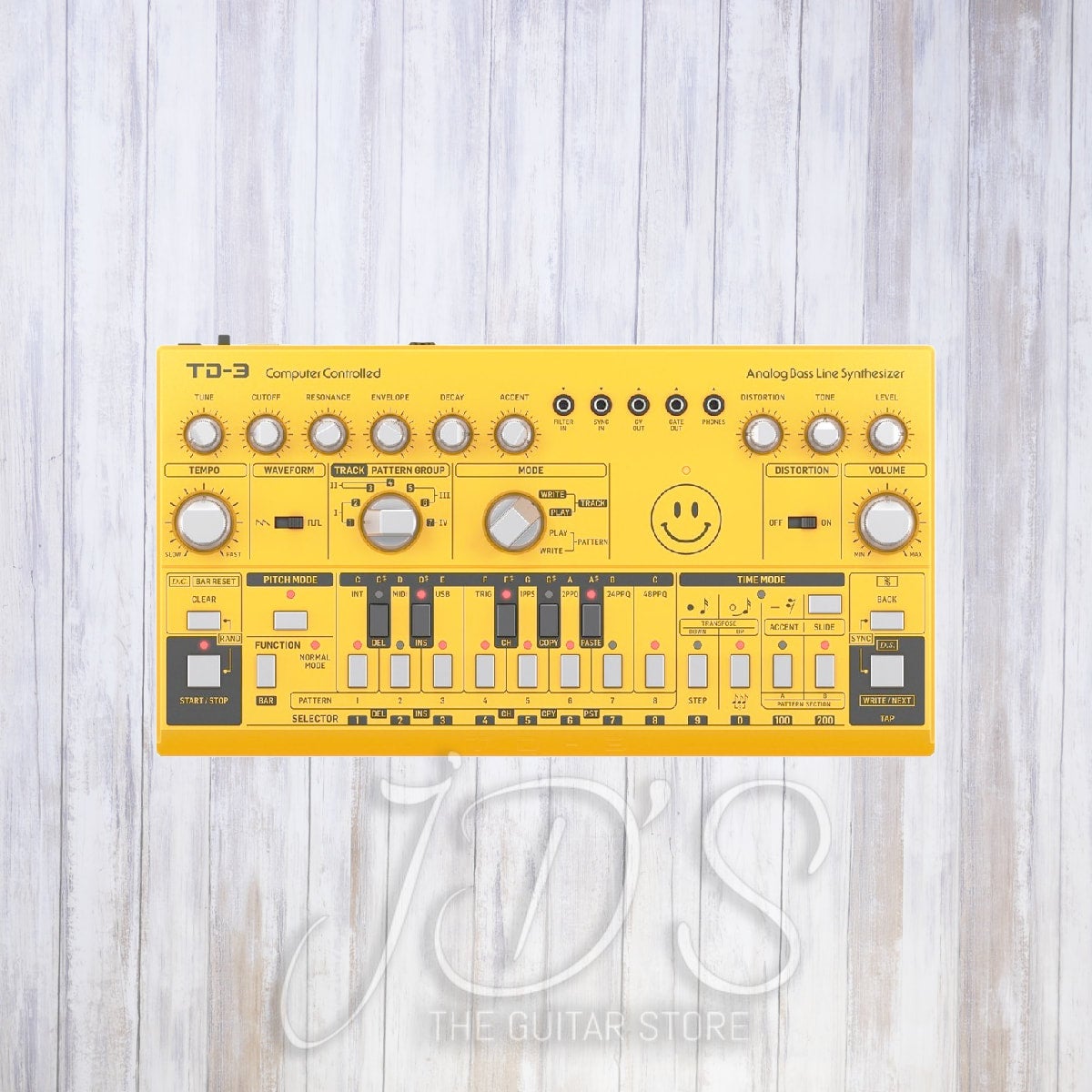 Behringer TD-3-AM Analog Bass Line Synthesizer, LTD Yellow